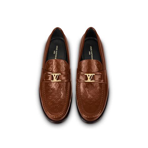 louis vuitton loafer embosed logo|Louis Vuitton shoes.